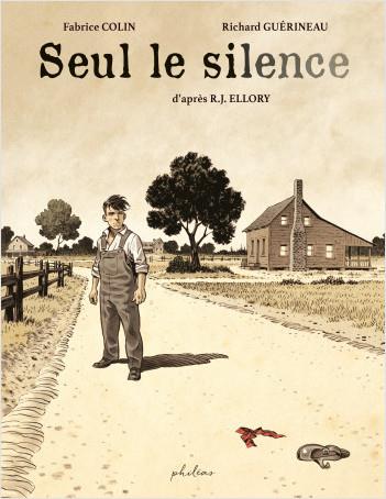 Couverture BD : enfant seul debout sur un chemin rural, traces de sang et sandale abandonnée au sol