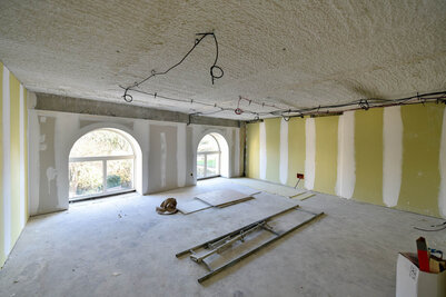 Travaux d'aménagement intérieur dans le Bâtiment du port, décembre 2019