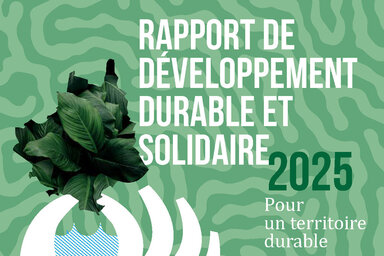 Couverture du Rapport de Développement Durable et Solidaire 2025 de Niort Agglo – Pour un territoire durable